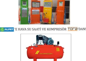 AlPet hava su saati ve kompresörleri tora'dan alıyor
