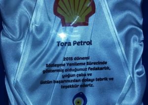 Shell'den Tora'ya ödül